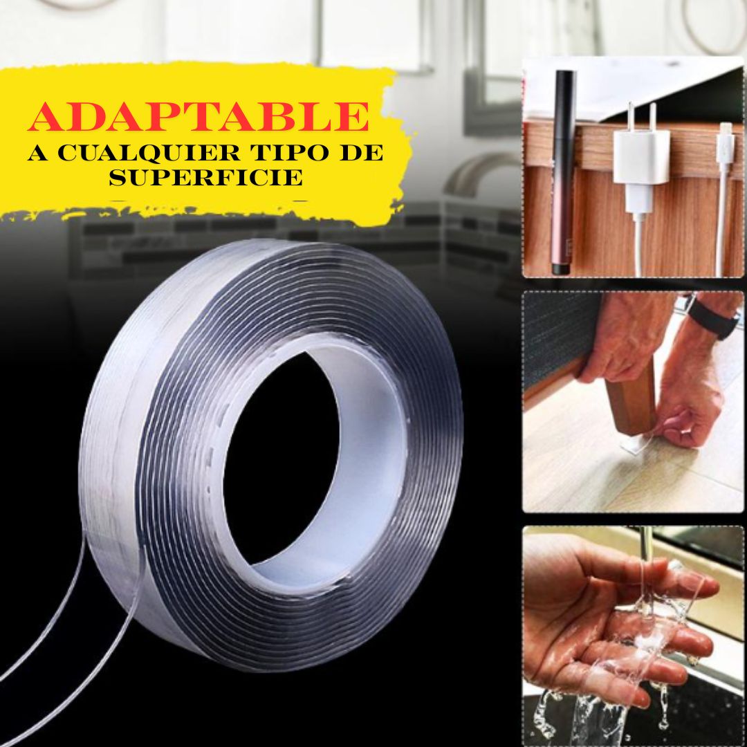 Cinta mágica NanoGel Cuelga tus cuadros sin taladros ni herramientas. 🧰