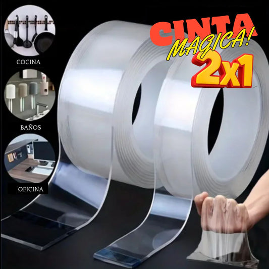 Cinta mágica NanoGel Cuelga tus cuadros sin taladros ni herramientas. 🧰